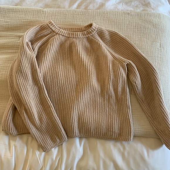 Jenni Kayne beige 100% cotton sweater